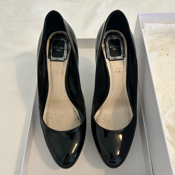 Christian Dior black patent leather stiletto heels - Picture 3 of 7